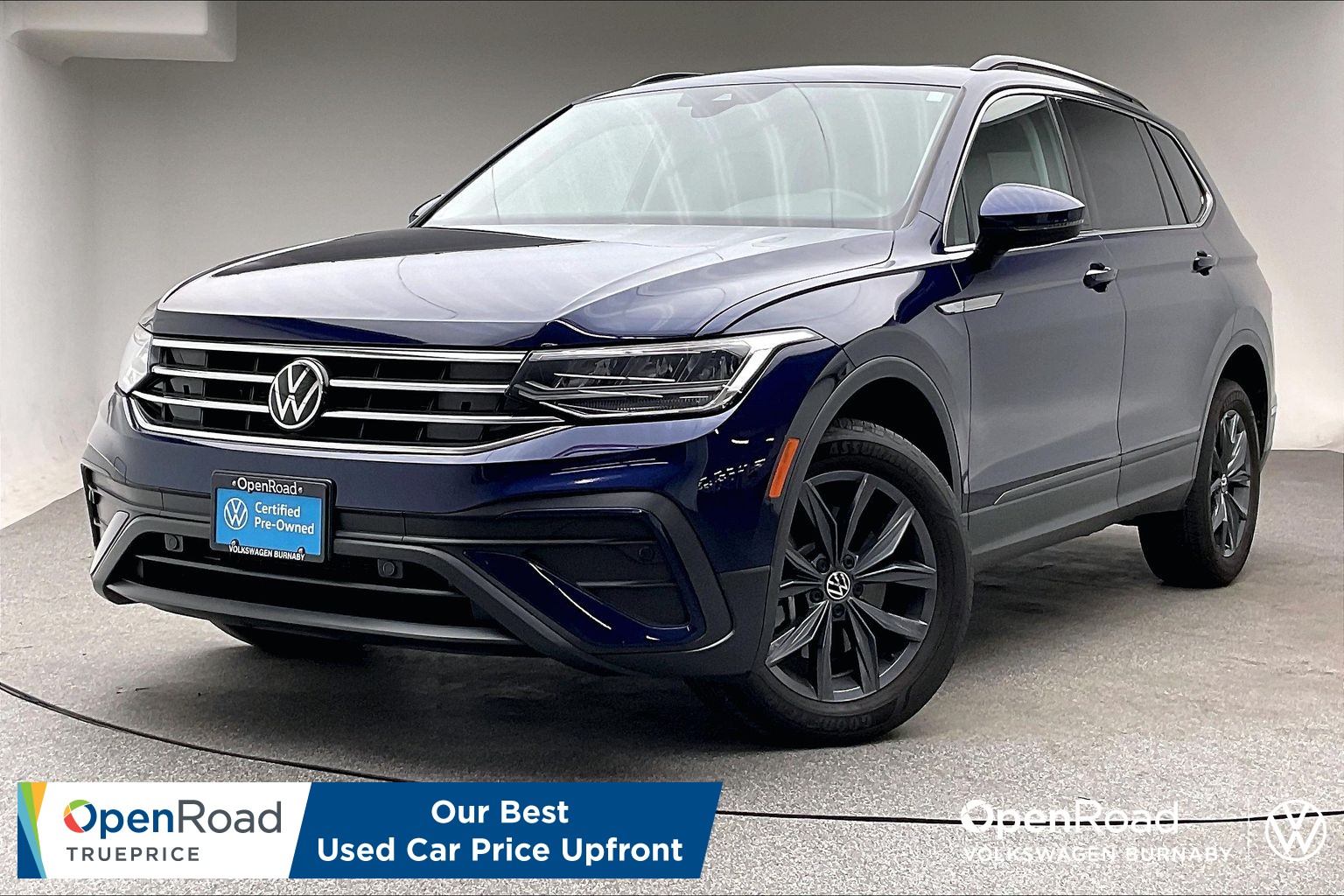 Atlantic Blue Metallic 2022 Volkswagen Tiguan Comfortline 4Motion SUV / Crossover Automatic