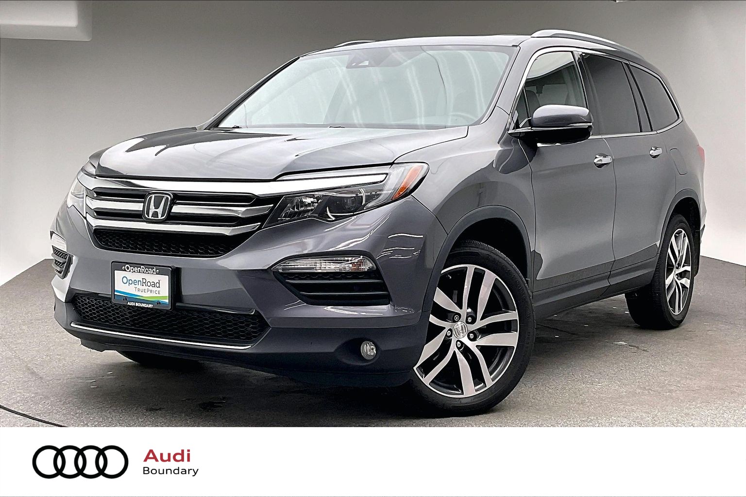 Gray (Modern Steel Metallic) 2017 Honda Pilot Touring AWD SUV / Crossover All-Wheel Drive Automatic