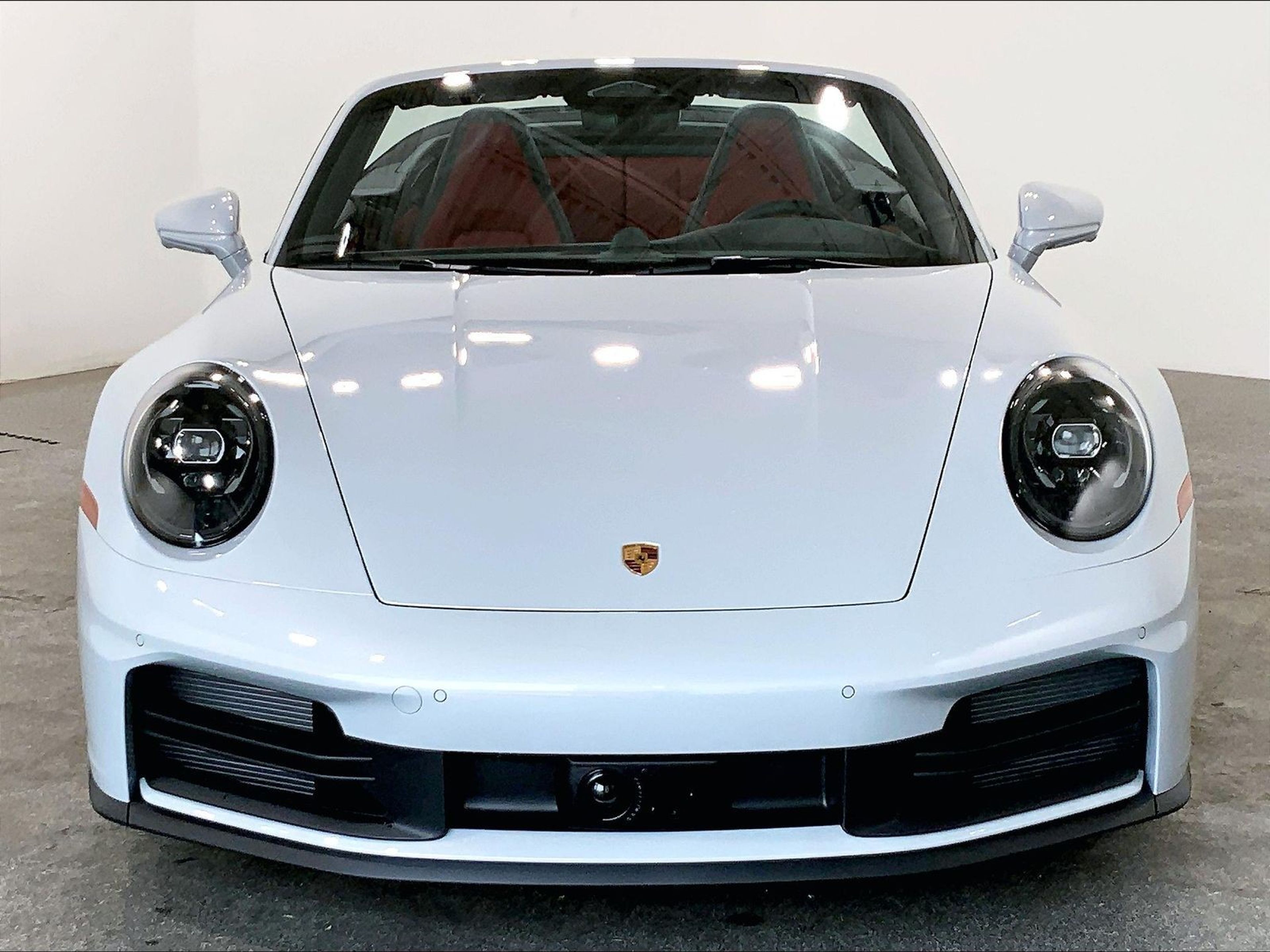 Gray (Ice Grey Metallic/Cabriolet Roof in Black) 2026 Porsche 911 Convertible Rear-Wheel Drive Automatic