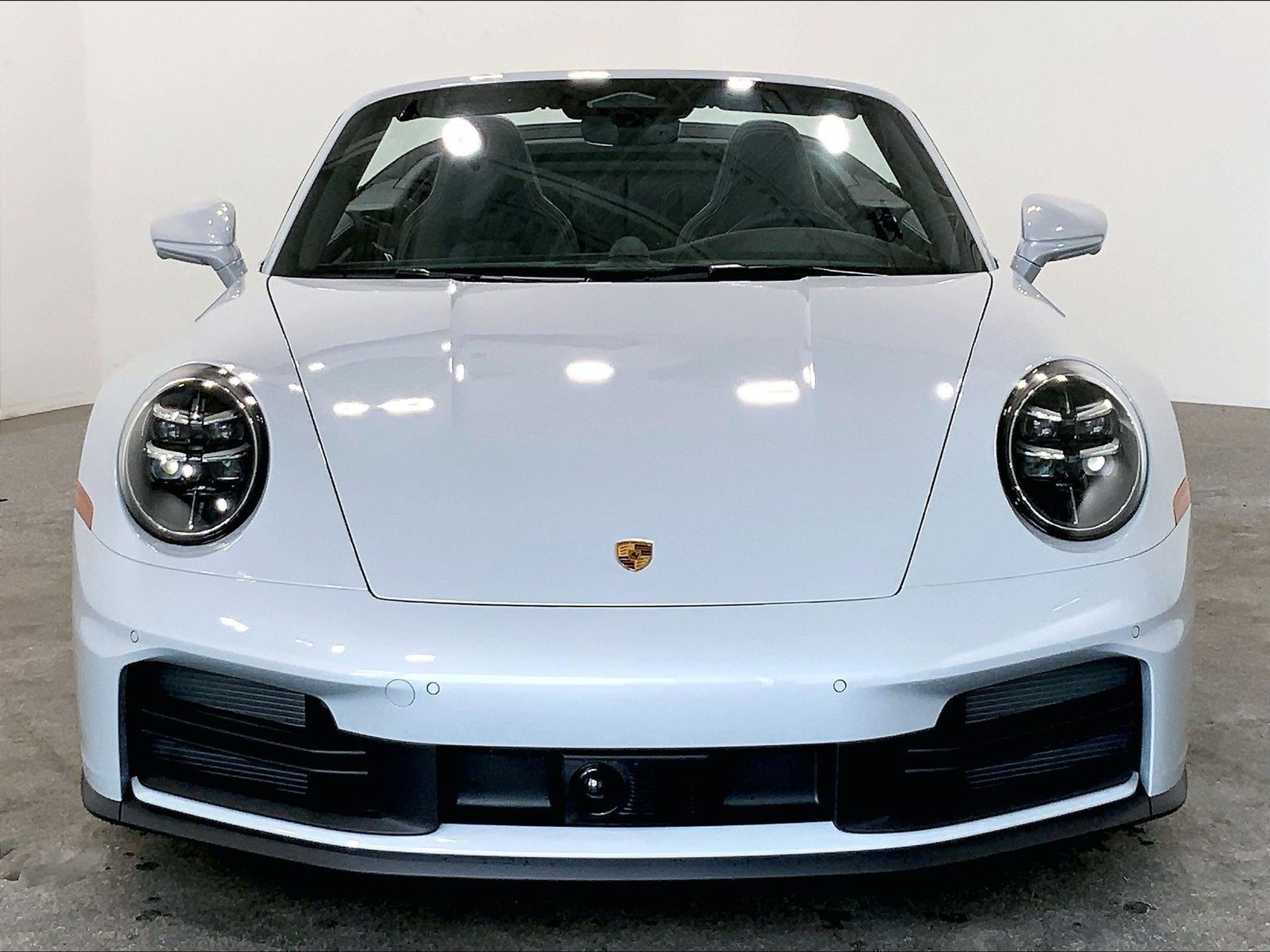 Gray (Ice Grey Metallic/Cabriolet Roof in Black) 2026 Porsche 911 Convertible Rear-Wheel Drive Automatic