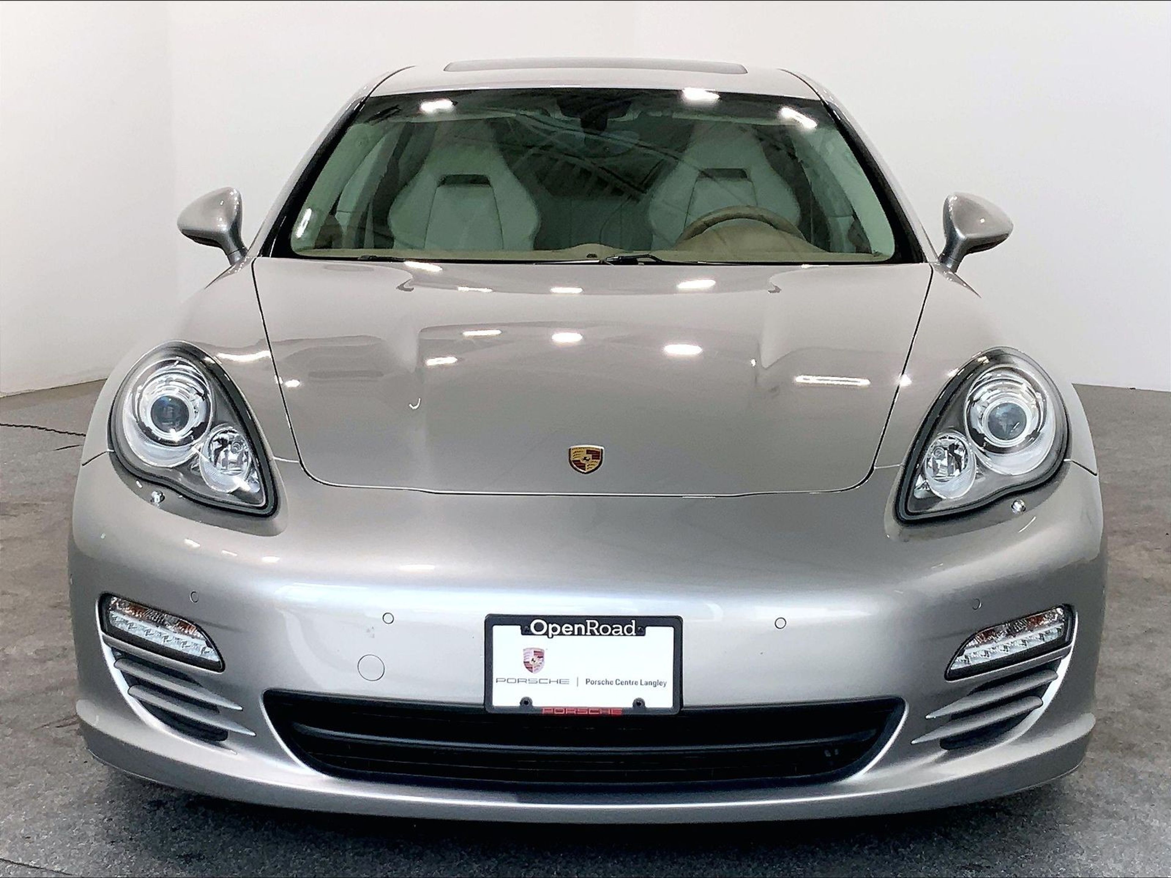 Gray (Platinum Silver Metallic) 2011 Porsche Panamera Sedan All-Wheel Drive Automatic