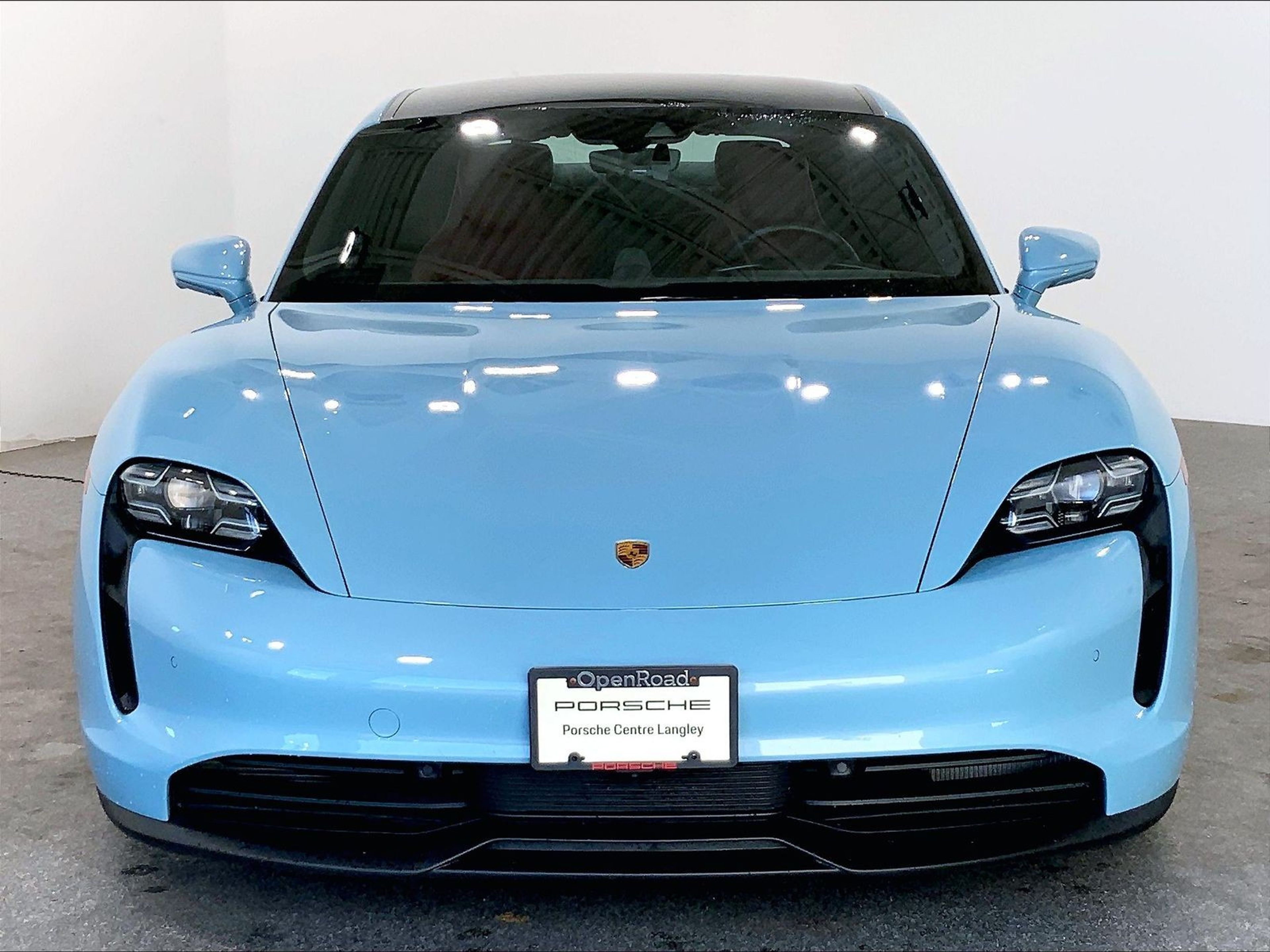 Frozen Blue Metallic 2024 Porsche Taycan Sedan All-Wheel Drive Automatic