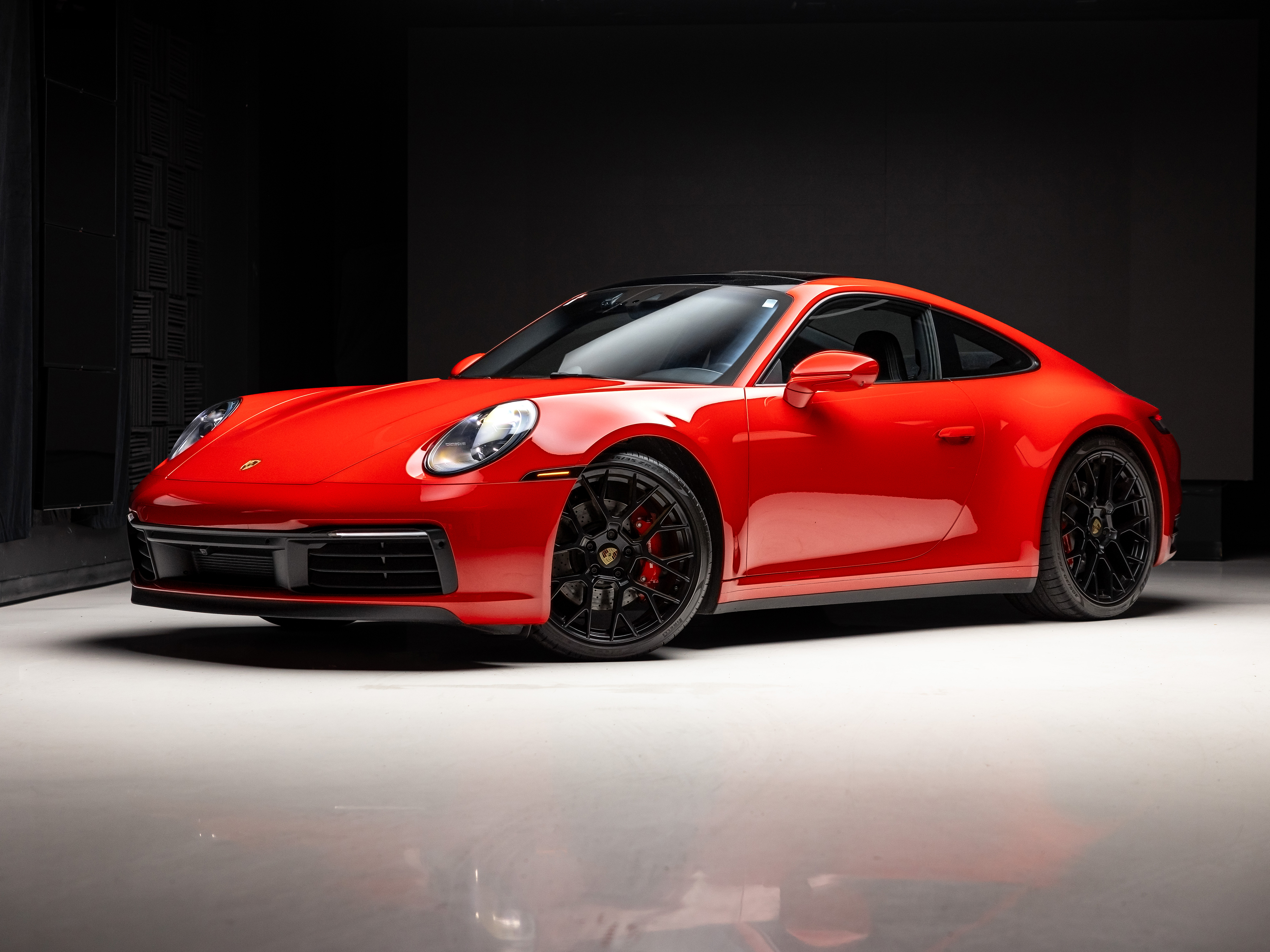 Guards Red 2024 Porsche 911 Coupe All-Wheel Drive Automatic